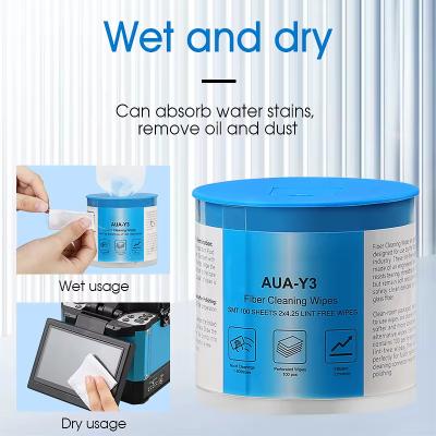 China Fongko AUA-Y3 Cleaning Paper for SC/FC/ST/LC FTTH Fiber Cleaning Paper for sale