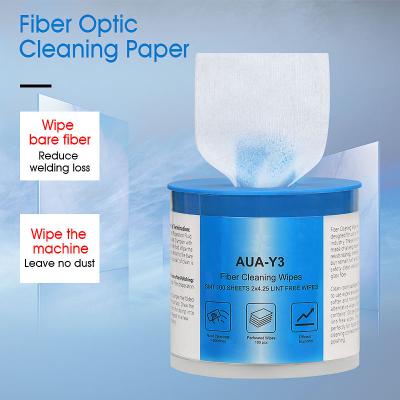 China Fongko AUA-Y3 Cleaning Paper for SC/FC/ST/LC FTTH Fiber Cleaning Paper for sale