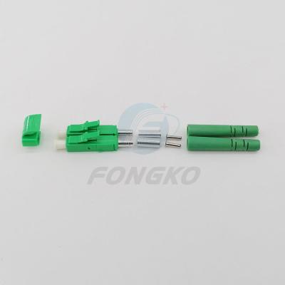 China OEM Lc Fiber Optical Connector Kit Single Mode Duplex 3.0mm APC Fiber Optic Connector for sale