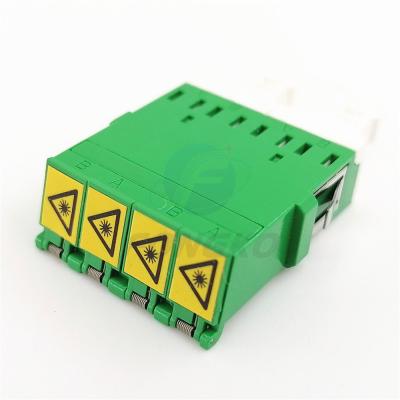 Chine Adaptateur optique optique de connecteur d'adaptateur de fibre de SM de volet automatique à volets de quadruple de LC Flangeless à vendre