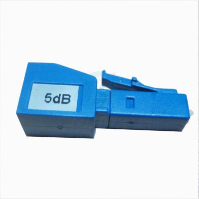 China 5dB Singlemode SM LC/UPC Fiber Optic Attenuator Fast Connector for sale