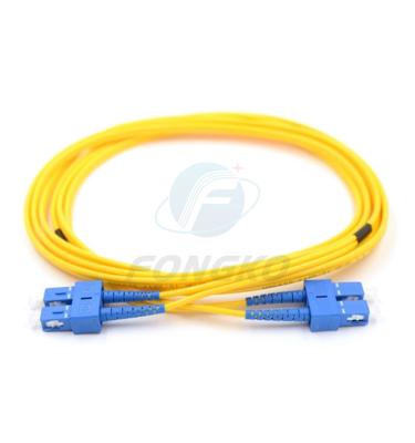 China Pvc 3 meters  Material Best Quality Indoor Sc Duplex  Fiber Optic Patchcord for sale