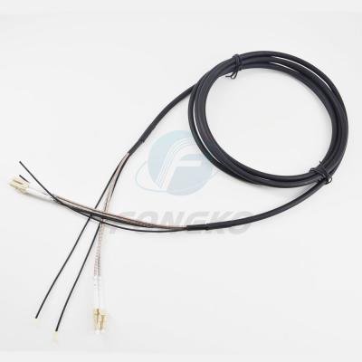 China Outdoor Multimode DX LC Duplex Pigtail Patch Cord Branch Cable 100 Meter for sale