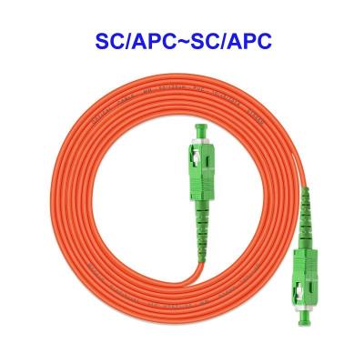 China Multimode Duplex Optical Fiber Patch Cable OM1 OM2 SC APC To SC APC for sale