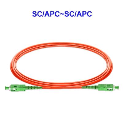 China OM1 OM2 Fiber Optic Patch Cable Multimode Duplex SC APC To SC APC for sale