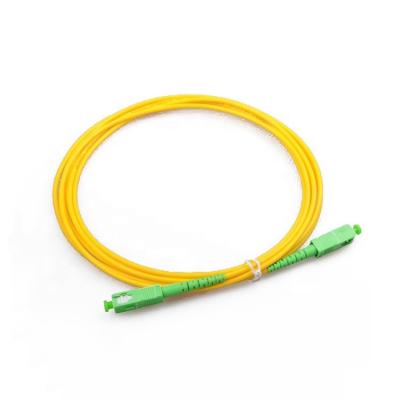China SC APC To SC APC Optical Fiber Patch Cable Single Mode Simplex for sale