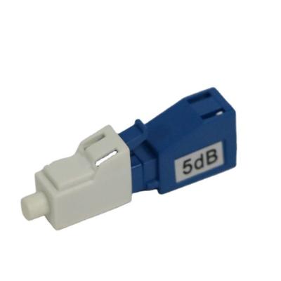 China LC APC Upc Fiber Optic Attenuator 1-25dB Optional FTTH Fast Connector Quick Adapter for sale