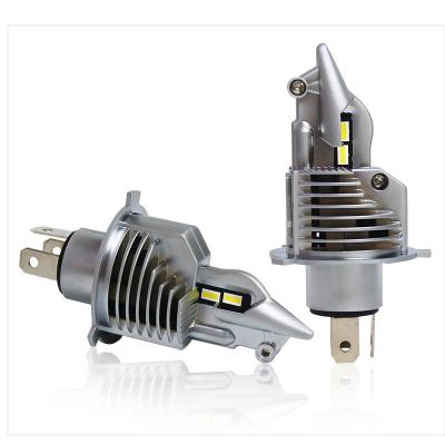 China Mini Fighter H4 Led Headlight For Car Fan Cooling 40W Auto Lighting System 9V-48V 8000lm for sale