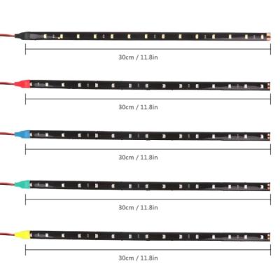 China 30cm Car Headlight LED Tube Strip 3528 Patch Emergency Warning Light for sale