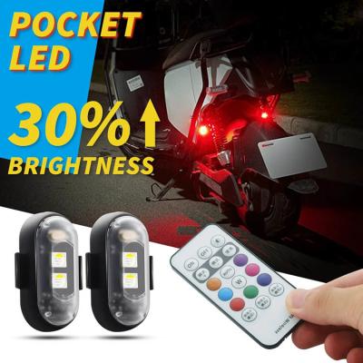 China RGB Color LED Car Interior Atmosphere LightsMicro USB IP67 Wireless remote control airplane lights motorcycle tail light à venda