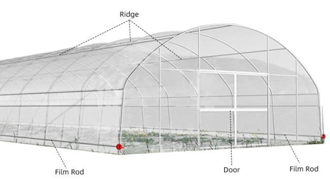 Baolida greenhouse interior structure detail
