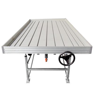 China Cover Material PC Sheet Rolling Grow Table With Aluminum Alloy ABS Side Profile for sale