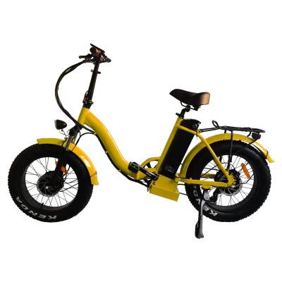China Adult Small Wheel Electric Folding Bike 500w 48v 25km/H Electric Cycle Foldable for sale