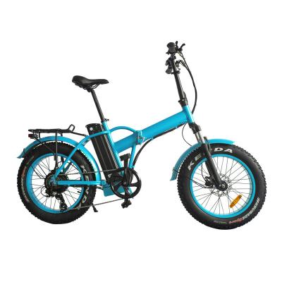China Hybrid Electric Folding Bike Full Suspension Long Range Off Road Electric Bicycle Foldable for sale