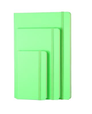 China Cool Fluorescent Leather Hardcover Stone Paper Notebooks A5 A6 A7 Size en venta