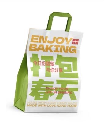 中国 Custom Stone Paper Wrapper Take Away Tote Paper Bag With Personalized Design Custom Shape Finish 販売のため