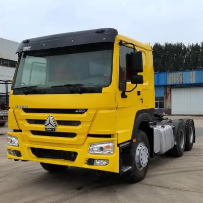 China Cheap Used Howo Tractor Head 420HP Second Hand Sinotruck Tractor Head Truck Tractor for sale