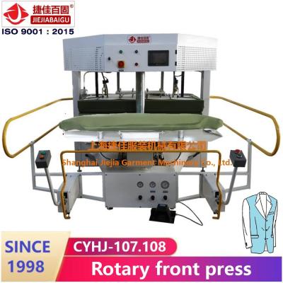 China Rotary 220V Automatic steam Press Cloth Machine , Steam Cloth Iron Press Machine steam heating system blazer suit for sale