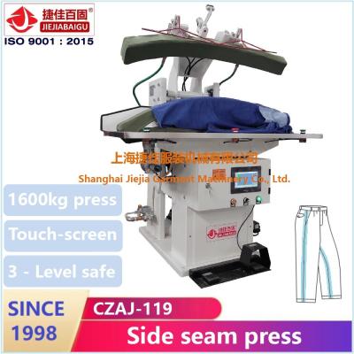 China prensa automática de la costura del lado de las bragas de la prensa de planchar del pantalón del vapor 220V en venta