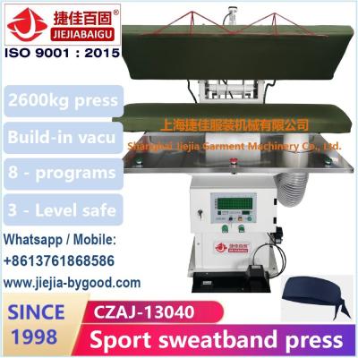 China 220V PLC Sport sweater belt Pressing Machine Steam Heating System Pant Legger Press for sale