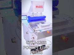 Touch Screen PLC Controle pocket flap dubbele kop verticale persmachine