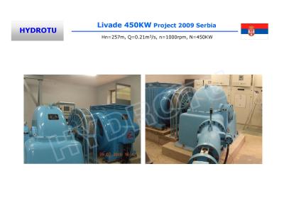 Chine Petite turbine hydraulique de turbine/turbine d'eau d'impulsion avec le générateur et le régulateur de vitesse à vendre