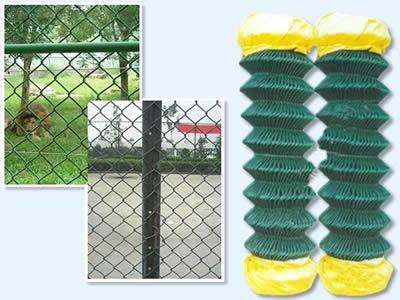 PVC Powder Coated Chain Link Fence Hardware Accessories/ Fittings/ Parts Accessories Low Carbon Steel Wire Iron Metal Green