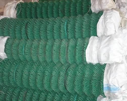 PVC Powder Coated Chain Link Fence Hardware Accessories/ Fittings/ Parts Accessories Low Carbon Steel Wire Iron Metal Green