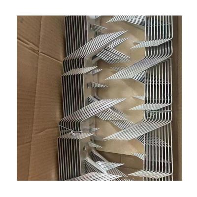 China Stainless Steel Wall Anti Climb Decorative Wrought Iron Metal Post Sharp Spikes Metal For Fences Top for sale
