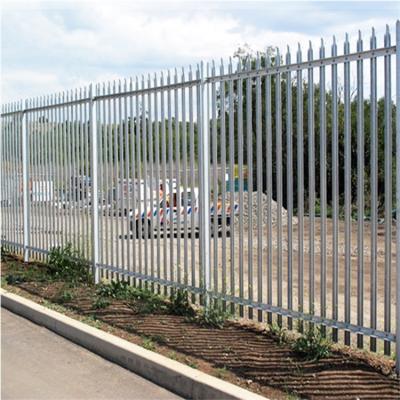 China Factory Price Height Decorative Iron Fence Panel Colors Available Galvanized Picket Iron Fence for sale