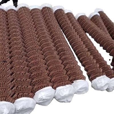 China Hot Dipped Galvanized Chain Link Fence Well Designed Stadium Galvanized Plastic 9 Gauge Chain Link Fence for sale