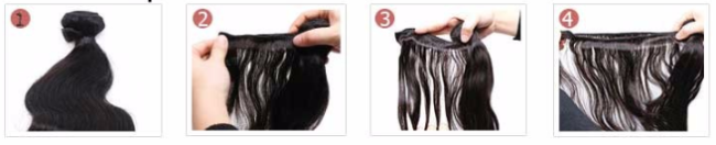 Middle Part 100% Peruvian Body Wave Hair Bundles Full And Thick