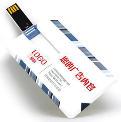 China Card U-disk flash drive A+chip Customized LOGO advertising pattern business card gifts creative 16G 32G 64G for sale
