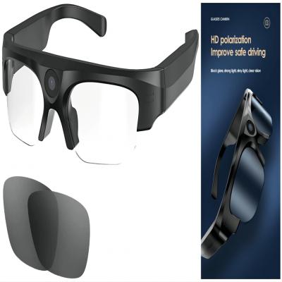 China Men Women Bluetooth Video Sunglasses With Open Ear Music Connect Phones Tablets for sale