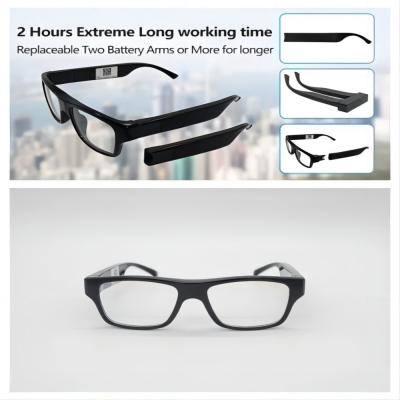 China Wearable Security WiFi Camera Sunglasses 1080P For Meeting, Security Activties for sale