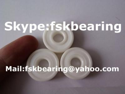 China White Miniature Ceramic Skateboard Bearings Si3N4 ZRO2 Material for sale