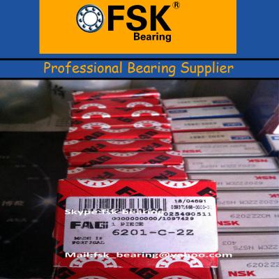 China Double Side Steel Shields FAG 6201ZZ China FAG Bearings for sale
