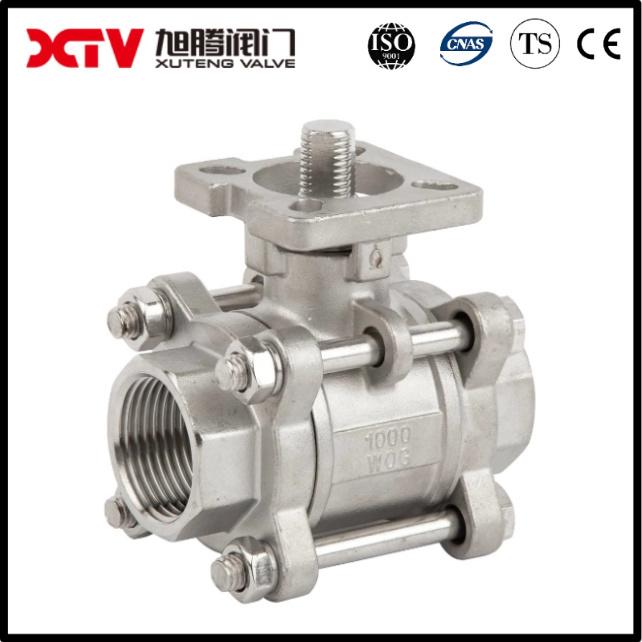 Xtv Manufacture Electric Actuator 3PC ISO 5211 Ball Valve with Welding