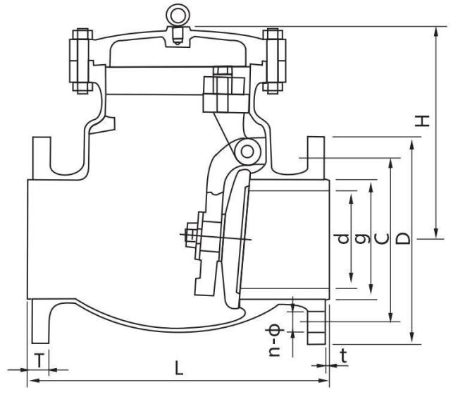 Cast Steel Flanged Swing Check Valve