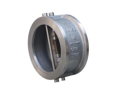 China DN50-600 Wafer Type Dual Disc Check Valve H76H-16P with Bidirectional Flow Direction for sale