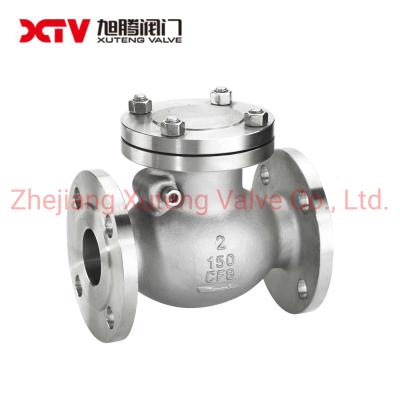 China Metal Seal Stainless Steel Flange Swing Check Valve Pn16 H44W for Marine Applications for sale