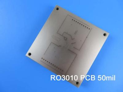 China Tablero 50mil 1.270m m DK10.2 del PWB de la microonda RO3010 Rogers para los amplificadores de potencia en venta