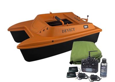 China DEVICT bait boat orange / remote control fishing boat Lithium Battery Power for sale