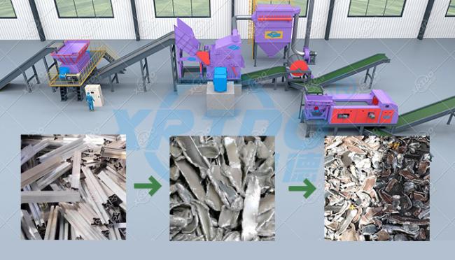 Industrial metal shredding equipment