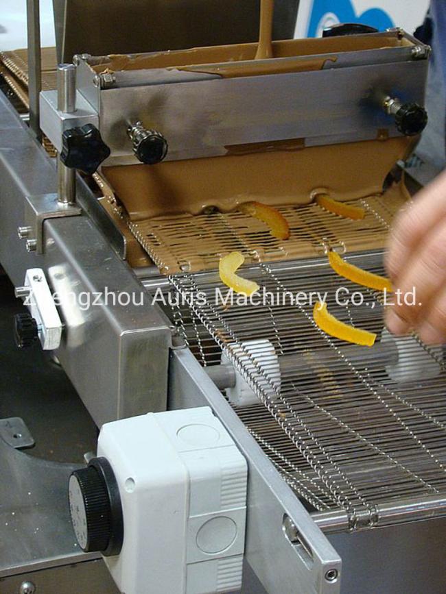 CE Certificated Chocolate Candy Bar Enrobing Coating Machine Customized Width Enrobing with Cooling Tunnel