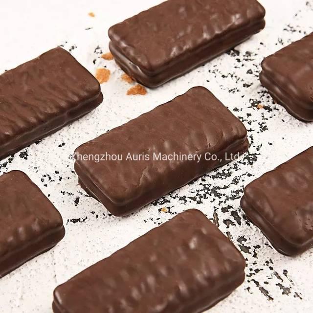 Full Automatic Chocolate Candy Enrober Line Chocolate Enrobing Machine with Cooling Tunnel