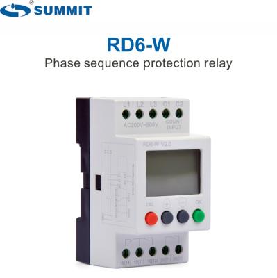 China ANT RD6-W Three Phase Sequence Relay LED Screen 3 Phase Monitoring Relay Phase-Loss Relay for sale