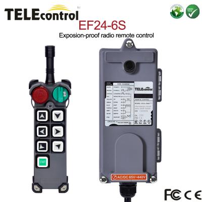 China EF24-6S Industrial Crane Remote Control Explosion Proof Radio Remote Controller for sale