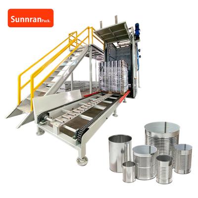 China Stacking Height 2400mm High Level Palletizer For Can Making Production Line for sale