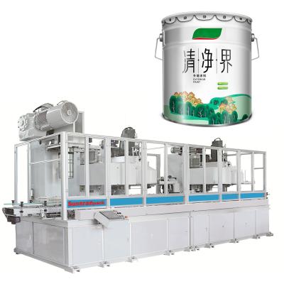 China Metal Paint Bucket Making Machine 35CPM 6050x1900x3100mm Size for sale
